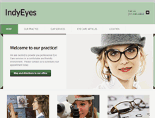 Tablet Screenshot of indy-eyes.com